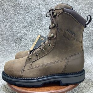 Worx By Red Wings AXIL  Men's 8-inch Waterproof CSA Safety Toe Work Boot Men’s 8
